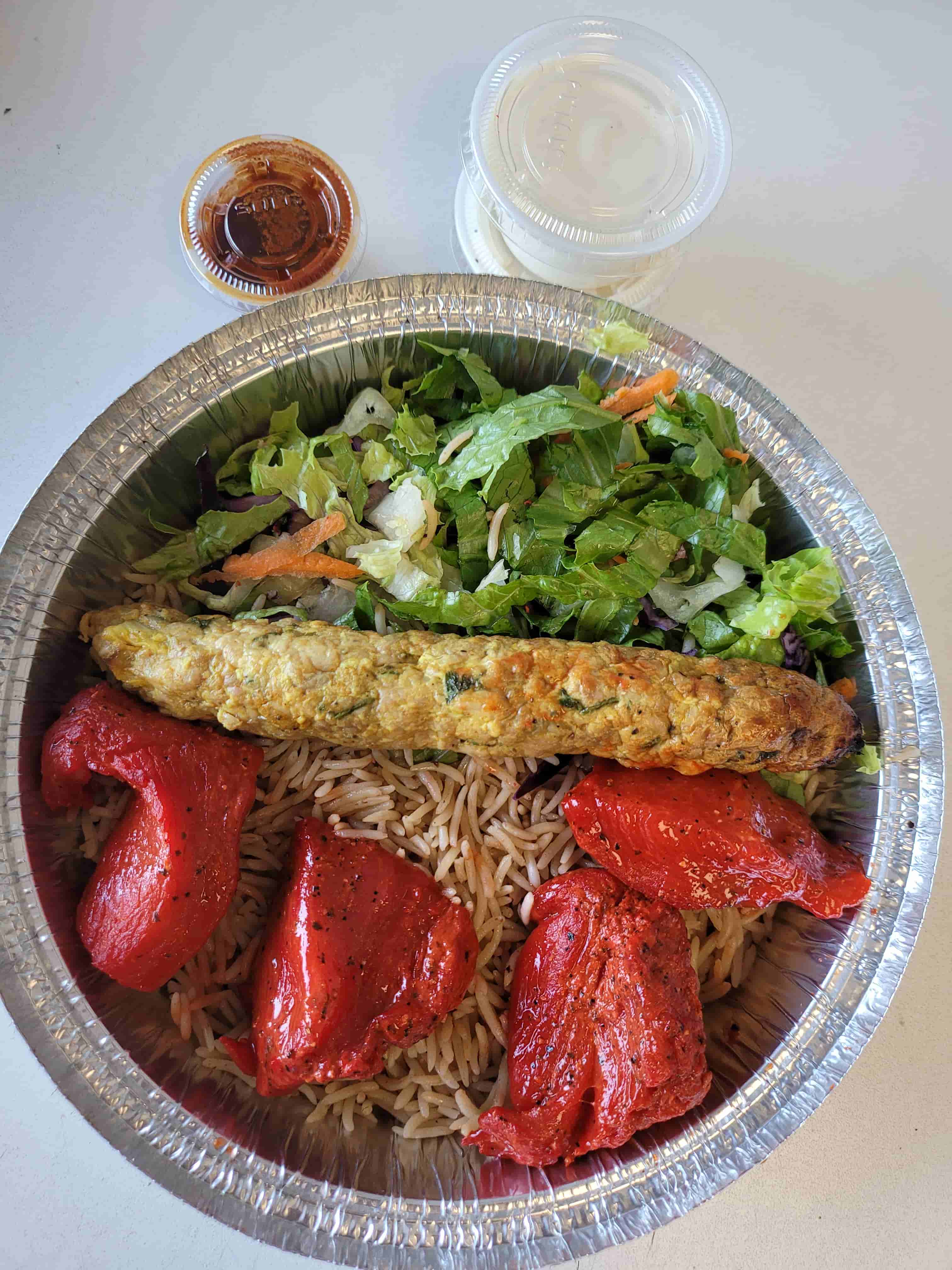 6C. Kabob And Chicken Breast Over Rice